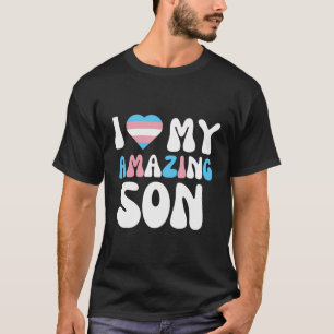 Ich Liebe meinen Phantastischen Sohn Trans Pride H T-Shirt
