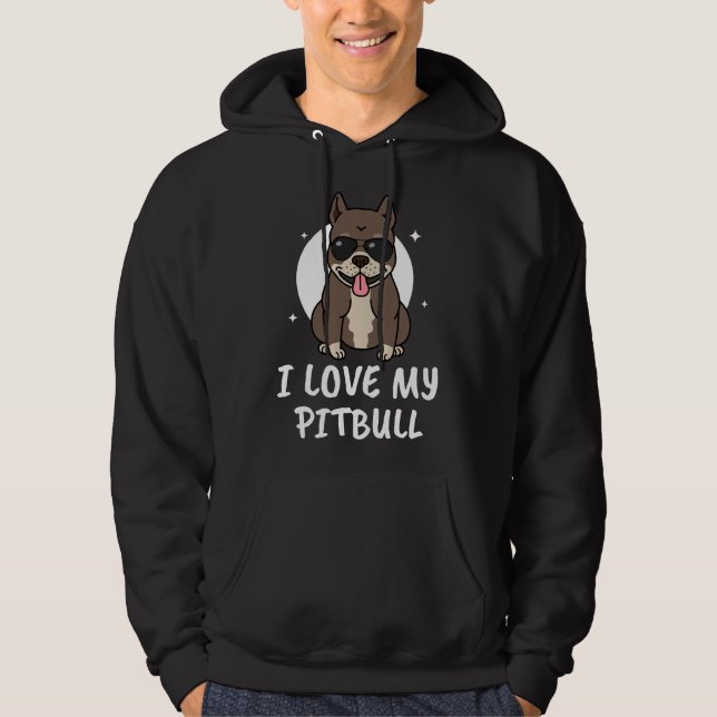 Ich Liebe meinen Pitbull Hoodie (Vorderseite)