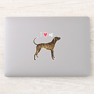 Ich liebe meinen Plott Hound Vinyl Sticker