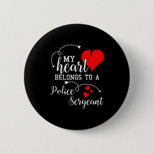 Ich liebe meinen Polizeisergeant Ehemann Frau Gesc Button