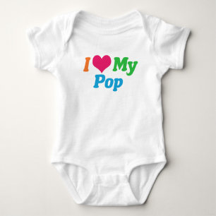 Ich Liebe meinen Pop Baby Strampler
