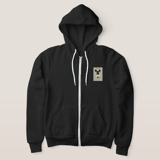 Ich liebe meinen Pug Hoodie (Ablage )