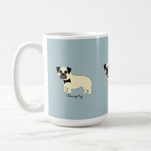 Ich liebe meinen Pug Kaffeetasse