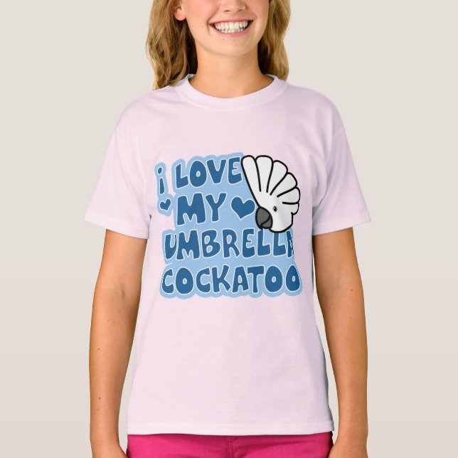 Ich Liebe meinen Schirm-Cockatoo-T - Shirt (Vorderseite)