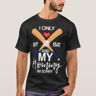 Ich liebe meinen Schläger und meine Mami, Baseball T-Shirt