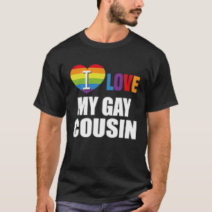 Ich Liebe meinen schwulen Cousin LGBT Gay Lesbian T-Shirt