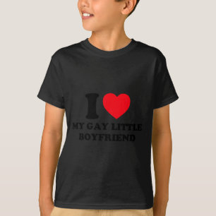 Ich liebe meinen schwulen kleinen Freund lustig Y2 T-Shirt