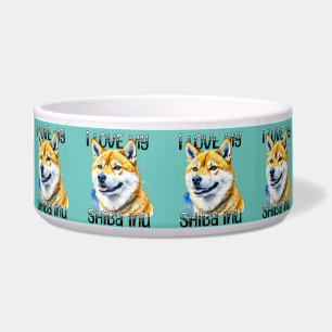 Ich liebe meinen Shiba Inu   Hundebesitzer  Napf