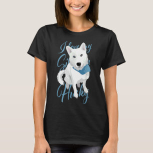 Ich Liebe meinen sibirischen Husky White Bi Mit Au T-Shirt