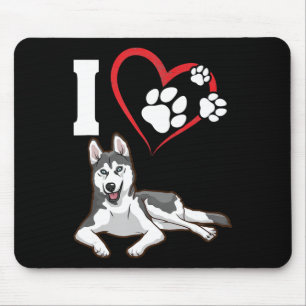 Ich Liebe meinen sibirischen Husthund WOHNGESTAL Mousepad
