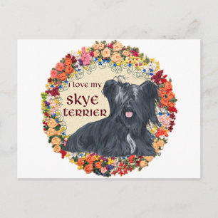 Ich liebe meinen Skye Terrier Postkarte