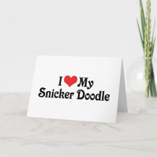 Ich liebe meinen Snicker Doodle Karte