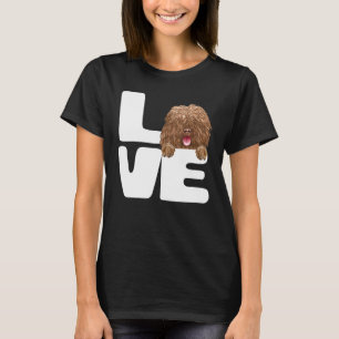 Ich liebe meinen spanischen Wasserhund Hund T-Shirt