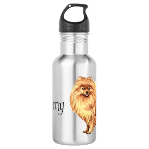 Ich Liebe meinen Spitz Edelstahlflasche