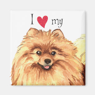Ich Liebe meinen Spitz Magnet