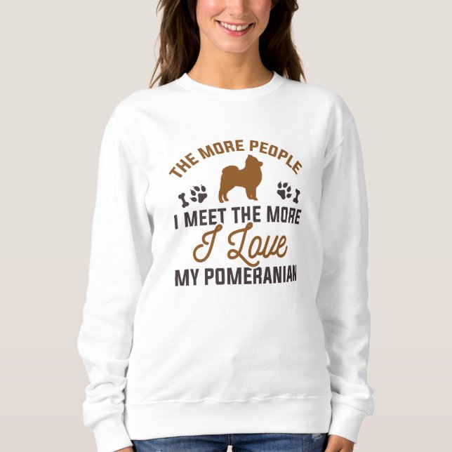 Ich Liebe meinen Spitz Sweatshirt (Vorderseite)