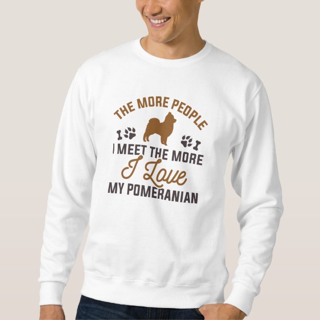 Ich Liebe meinen Spitz Sweatshirt (Vorderseite)