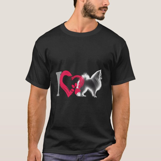 Ich Liebe meinen Spitz T-Shirt (Vorderseite)
