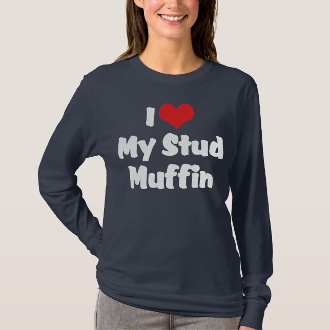 Ich Liebe meinen Stuhl Muffin Dark T - Shirt (Vorderseite)