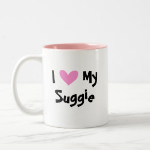 Ich liebe meinen Sugar Glider Zweifarbige Tasse