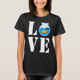 Ich liebe meinen süßen kleinen Fisch im Fischbecke T-Shirt