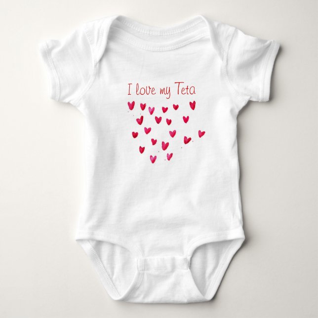 Ich Liebe meinen Teta Baby Bodysuit Baby Strampler (Vorderseite)