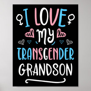 Ich liebe meinen transgender Enkel Lgbt Trans Stol Poster
