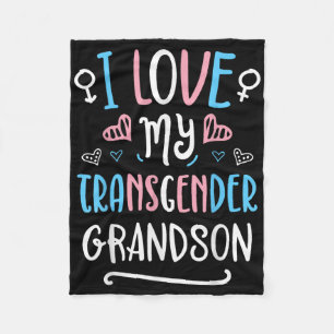 Ich liebe meinen transgender Enkelsohn LGBT Trans Fleecedecke