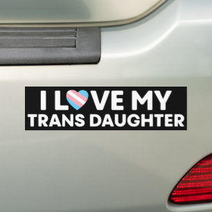 Ich Liebe meinen Transgender-Tochter LGBT Trans Ma Autoaufkleber