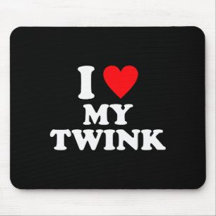 Ich liebe meinen Twink lustiger Spruch Mousepad