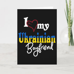 Ich liebe meinen ukrainischen Freund passendes Ges Karte