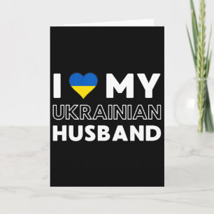 Ich liebe meinen ukrainischen Husnd Karte