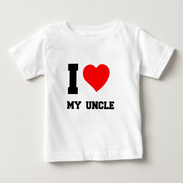 ICH LIEBE MEINEN UNKEL BABY T-SHIRT (Vorderseite)