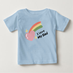 Ich Liebe meinen Vater Baby T-shirt