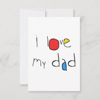 Ich Liebe meinen Vater Dankeskarte