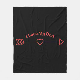Ich Liebe meinen Vater Fleecedecke