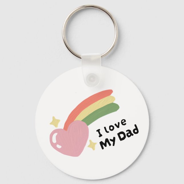Ich Liebe meinen Vater Schlüsselanhänger (Vorderseite)
