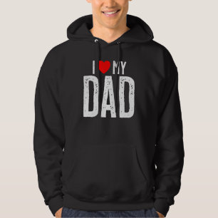 Ich Liebe meinen Vater Vatertag Hoodie