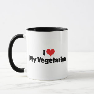 Ich liebe meinen Vegetarier Tasse