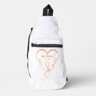 Ich liebe meinen Verlobten • Du = ♥ 🫳🏻💍 Crossbody Bag
