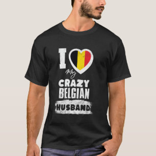 Ich liebe meinen verrückten belgischen Ehemann lus T-Shirt