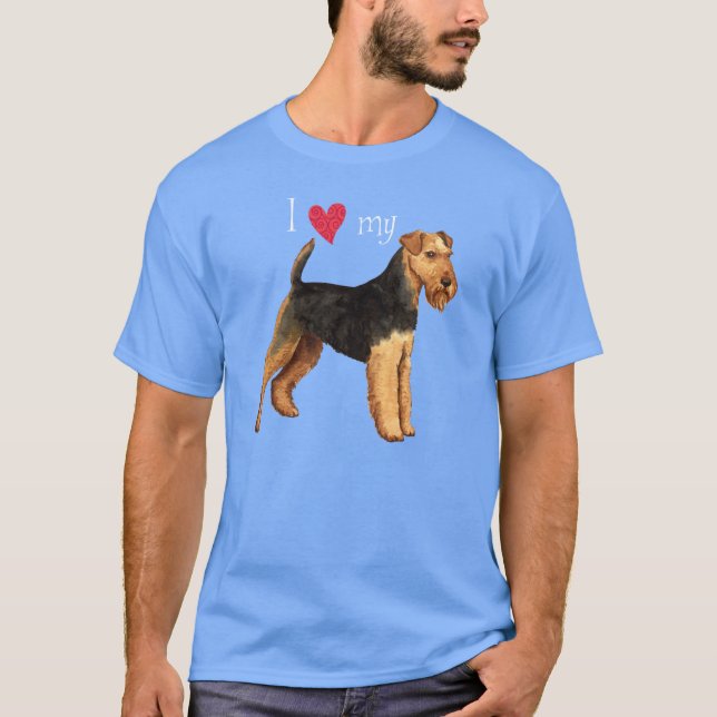 Ich Liebe meinen Welsh Terrier T - Shirt (Vorderseite)