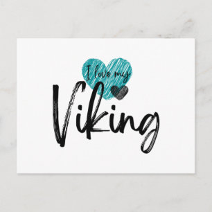Ich liebe meinen Wikinger Postkarte