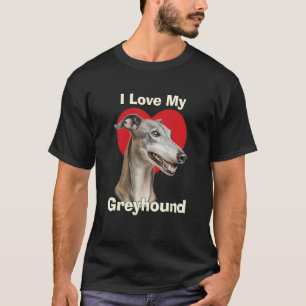 Ich liebe meinen Windhund-Welpen T-Shirt