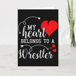 Ich liebe meinen Wrestler-Ehemann Frau Geschenke V Karte