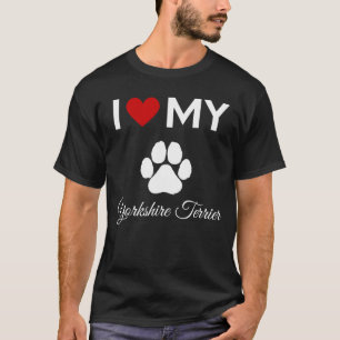 Ich Liebe meinen Yorkshire Terrier Hundehund T-Shirt