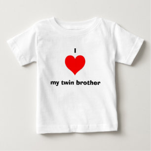 Ich Liebe meinen Zwillingsbruder Baby T-shirt