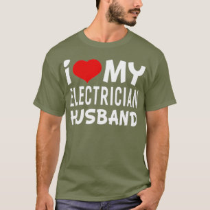 Ich Liebe meiner Elektro-Huband-Frauen T-Shirt