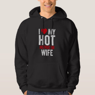 Ich Liebe meiner Hot Instructor-Ehefrau Fett Text Hoodie