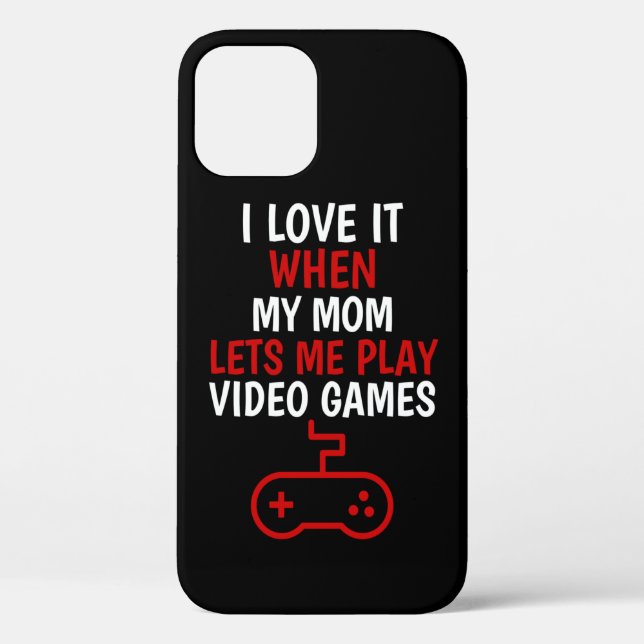 Ich Liebe meiner Mutter, wenn sie mir Videospiele  Case-Mate iPhone Hülle (Rückseite)